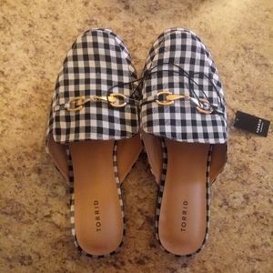 Plaid Slip on Loafers